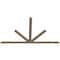 Ekena Millwork Saratoga Smooth Timber Gable Bracket, Douglas Fir, 84"W x 49"H x 1 1/2"D x 3 1/2"F, 14/12 Pitch GBW084X49X0204SAR00SDF - alternate 5